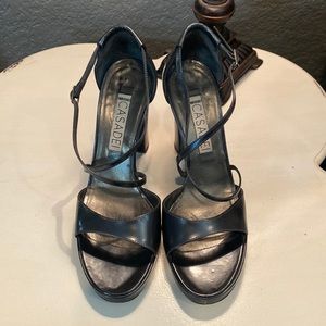 Casadei heels size 8 in slate